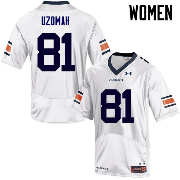 Women Auburn Tigers #81 C.J. Uzomah College Football Jerseys Sale-White - Click Image to Close